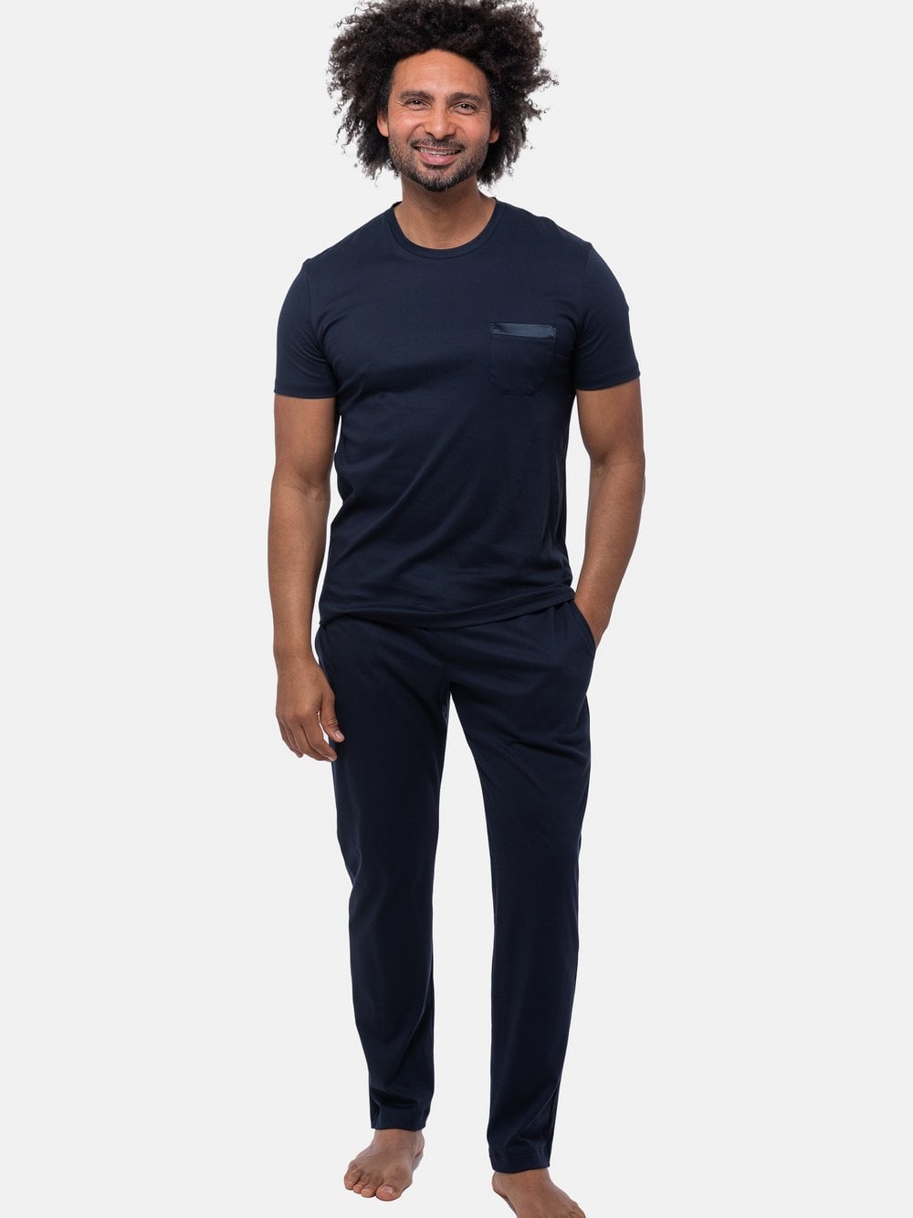 Mey Schlafanzug Herren blau, XL Image