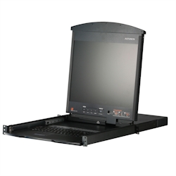 ATEN KL1508AiM KVM Over IP Switch, 8 Port, 43cm LCD, VGA, PS/2-USB, CH-Layout