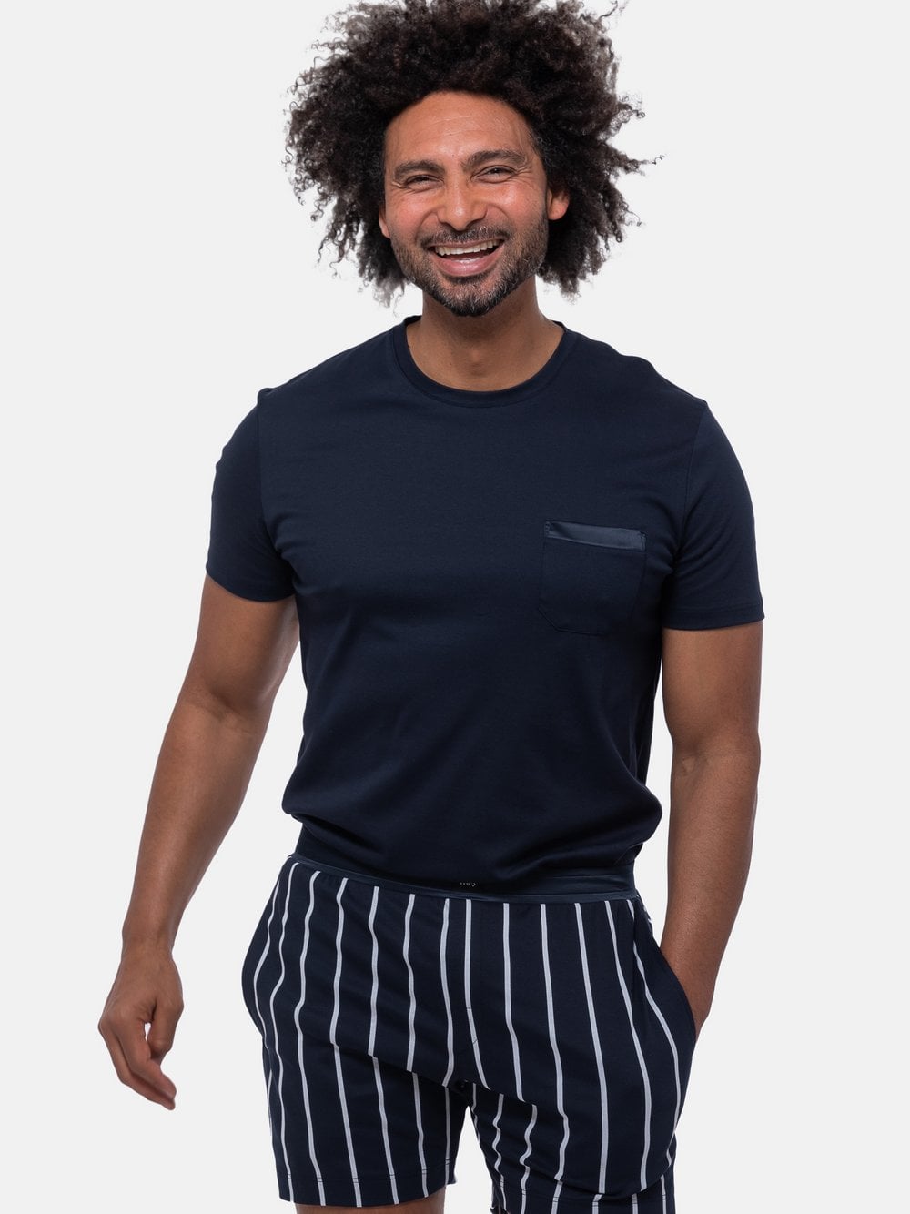 Mey Schlafanzug Herren blau, XL Image