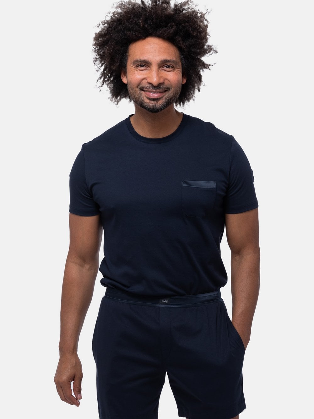 Mey Schlafanzug Herren blau, M Image