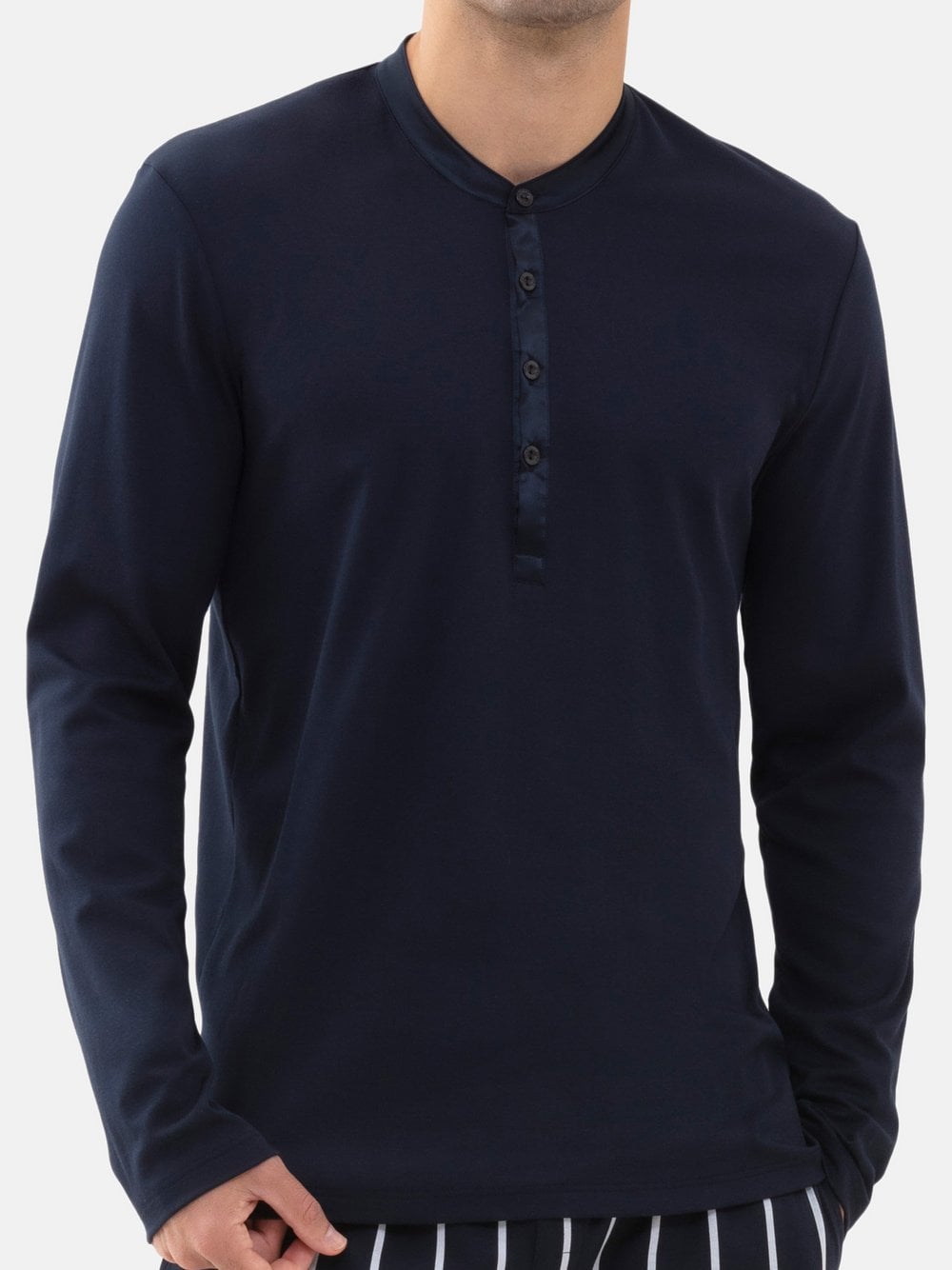 Mey Schlafanzug Oberteil Herren blau, L Image