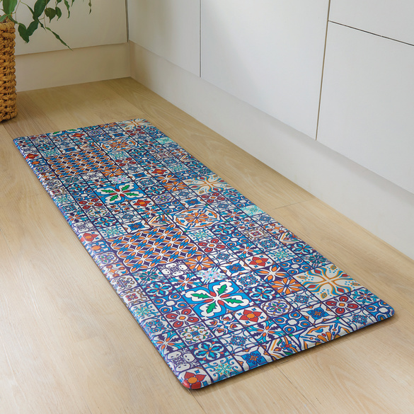 Küchenläufer Blumendesign Antirutsch 120x45cm