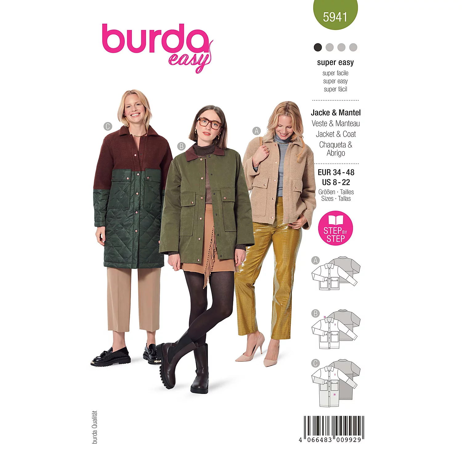 burda Patron 5941 "veste carrée