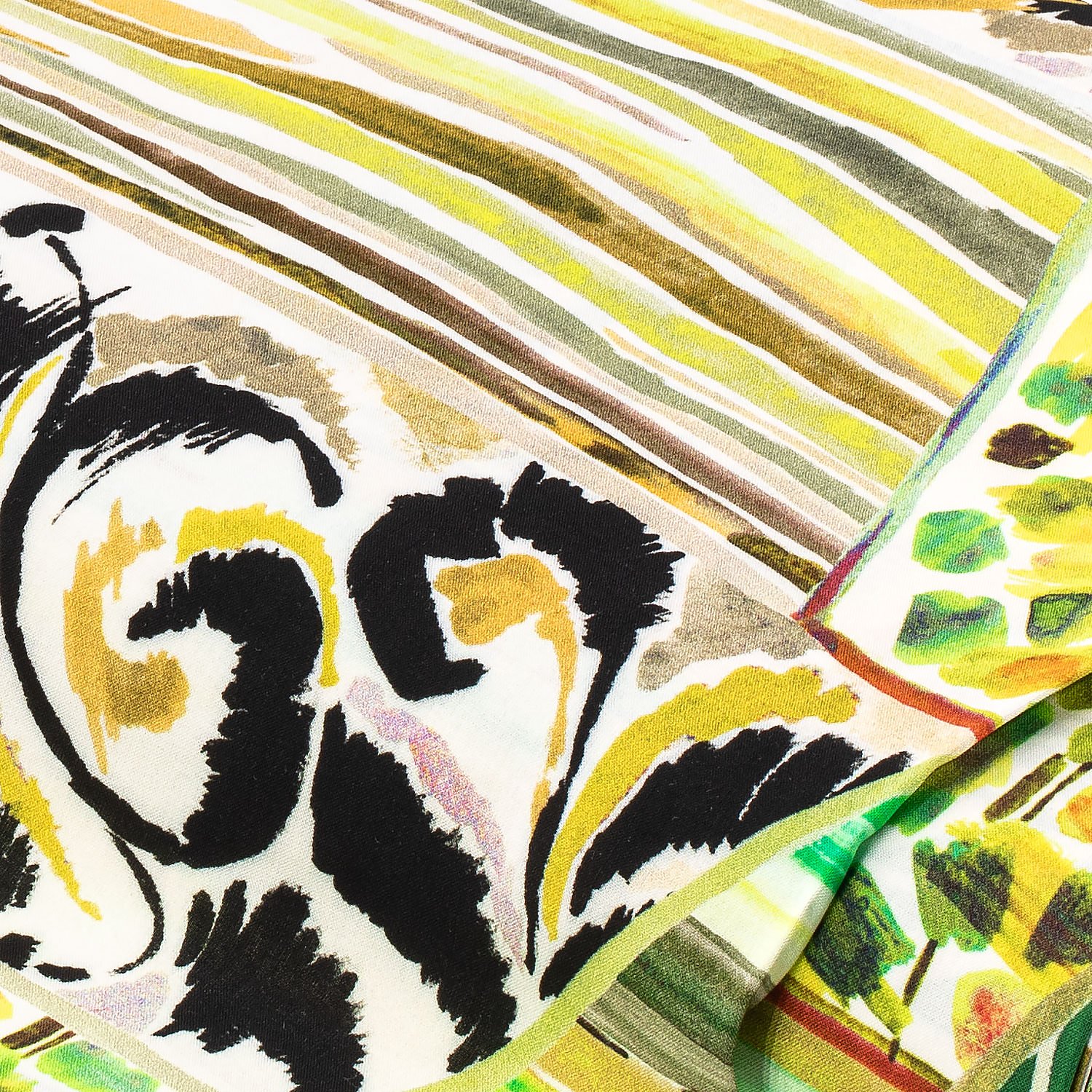 Viskose-Blusenstoff / Javanaise Mexiko, grün-color Image