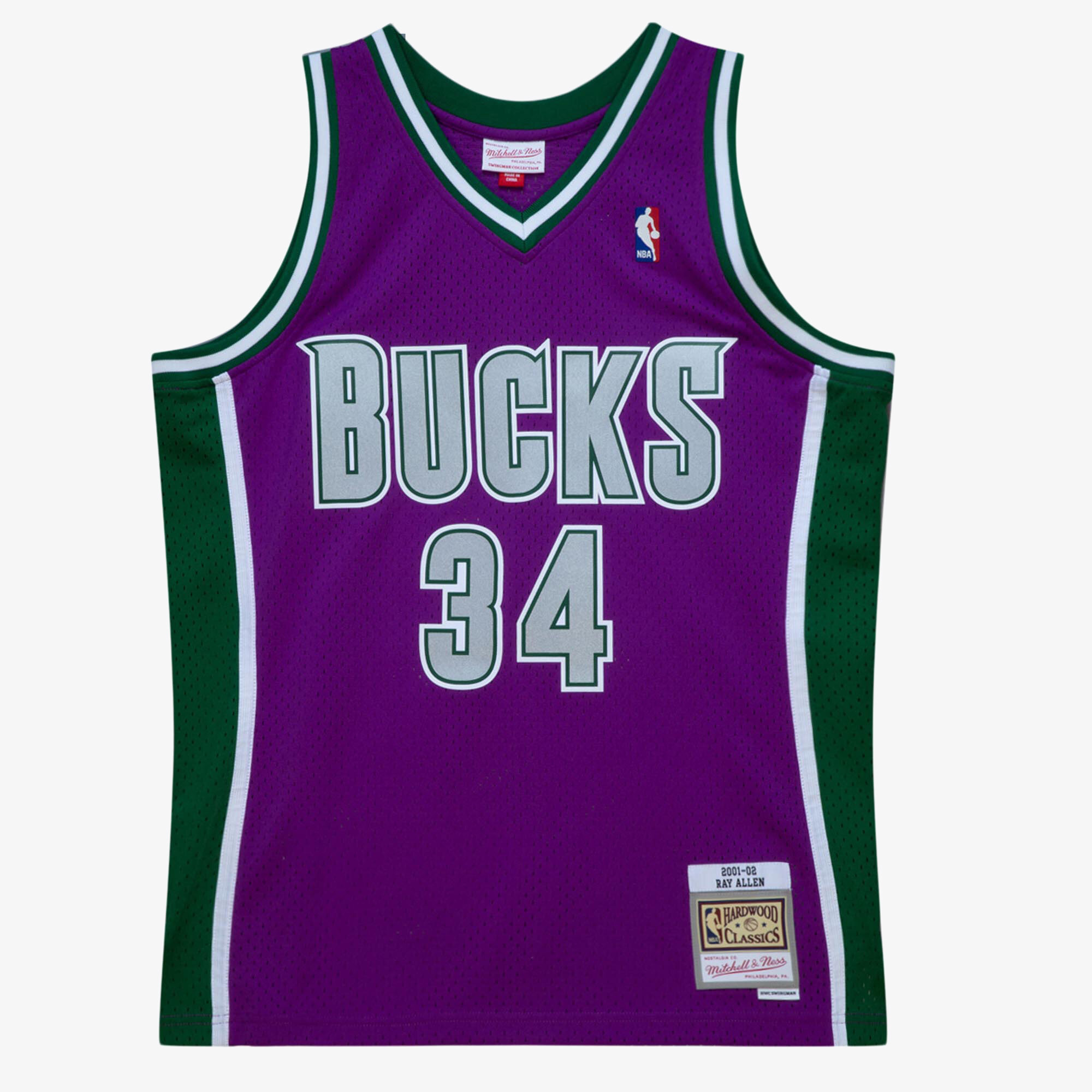 Milwaukee Bucks Mitchell & Ness Swingman-Trikot Ray Allen 2001-02 Image