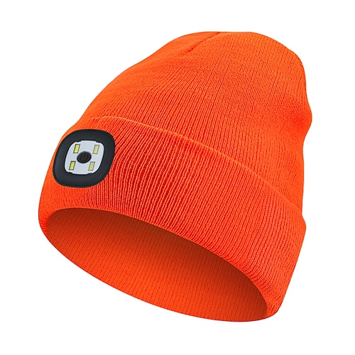 Cappello in Maglia Musicale Bluetooth Wireless Nuovo Cappello Luminoso LED all'aperto Cappello Wireless Bluetooth con Luci e Auricolari Integrati Ricaricabile USB Alimentazione Batteria 1.5-3W Regalo