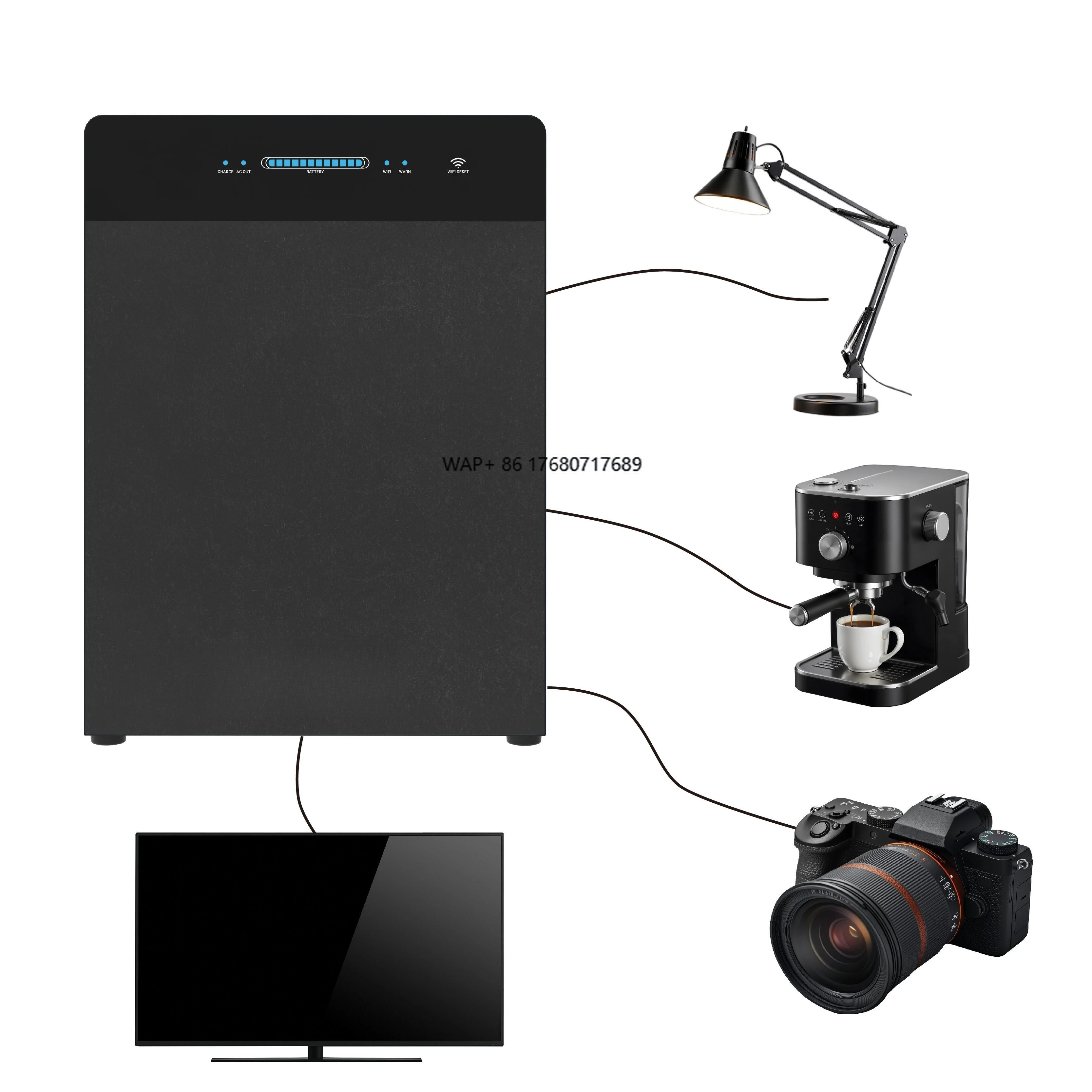 Marstek SR5000 On-Grid Solar System MPPT Controller Monokristalline Siliziumplatten IP65 Schutz 2400 W Tragfähigkeit für Image