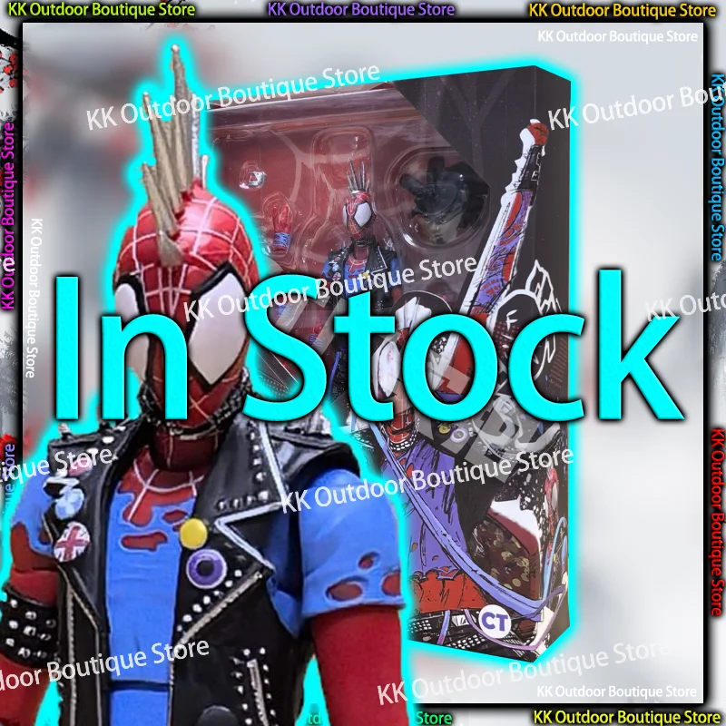 Auf Lager Ct Toys Punk Spiderman Figur Spider-Punk Spider-Man Across The Spider-Verse Anime Action Figur Modell Statue Geschenk Spielzeug