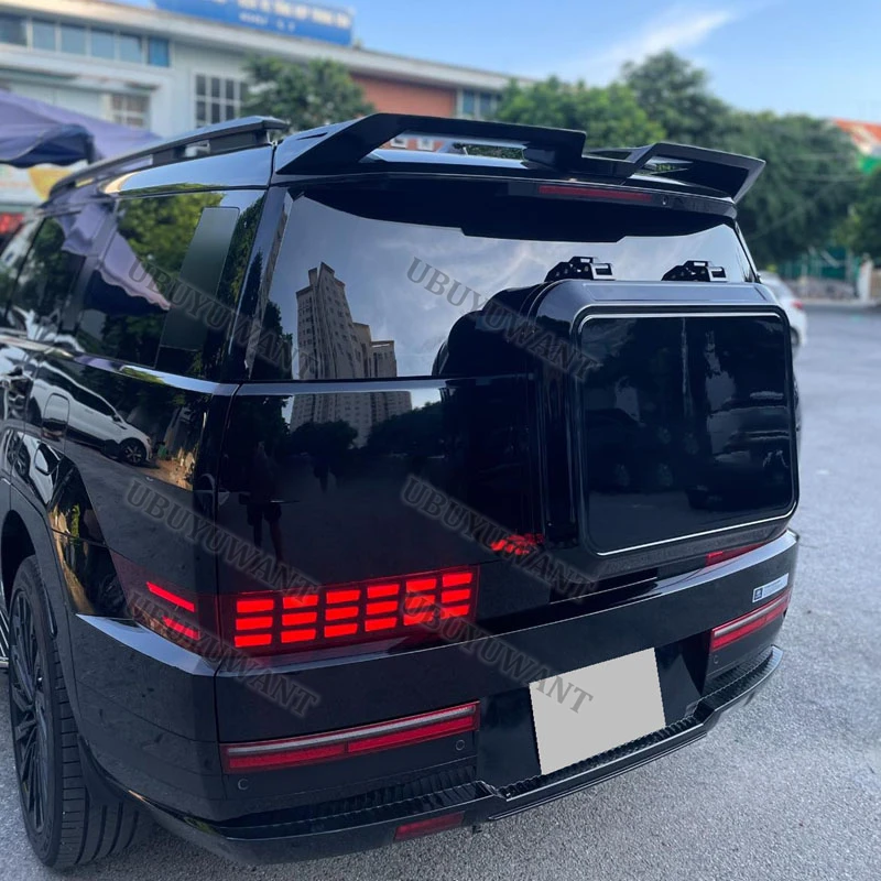 Für Hyundai SANTA FE MX5 2024-2025 ABS Kunststoff Hinten Stamm Flügel Schwanz Auto Body Kit Zubehör Image