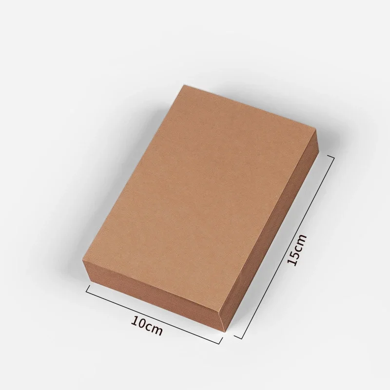 15/30/80 fogli 15x10 cm Carta Kraft vuota Carta di pittura a mano Carta di parole a doppia faccia Carta di messaggio per studenti Carta di auguri regalo Carta