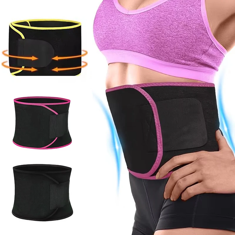 Sportlicher, schweißableitender Gürtel, formend und laufend, langlebig, Taille und Bauch, Fettverbrennung, Trainingsgürtel, Sauna-Set, Taillengürtel Image