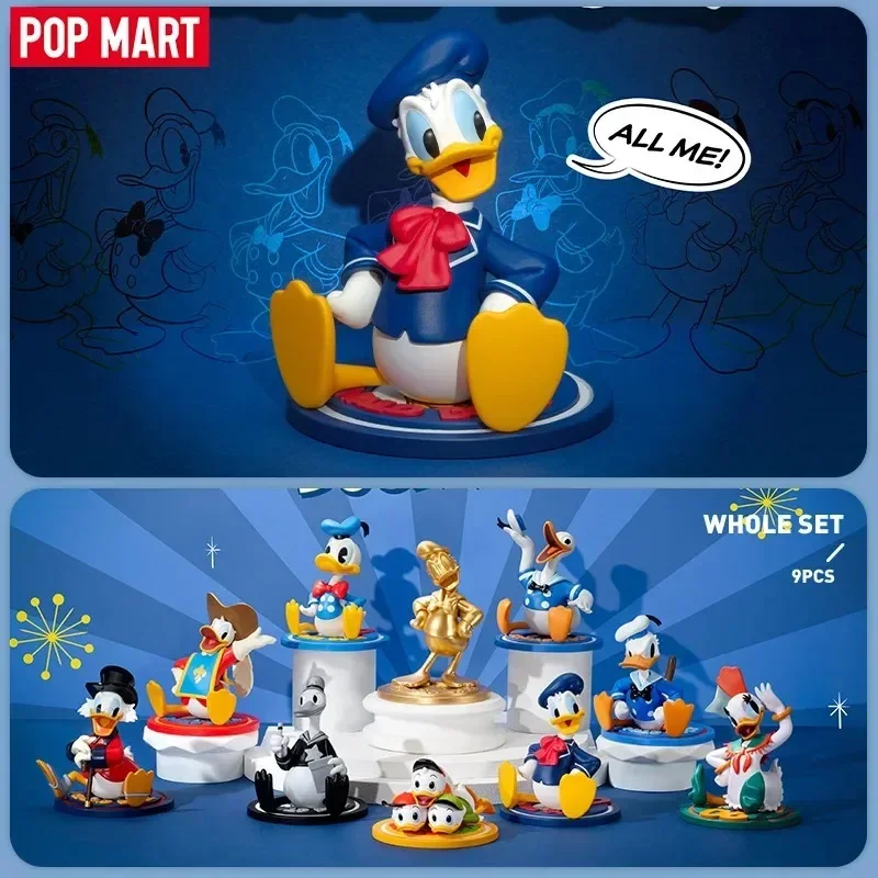 POPMART Disney Donald Duck 90th anniversary Series Blind Box Mystery Box Guess Bag Toys Doll Cute Desktop Anime Figure