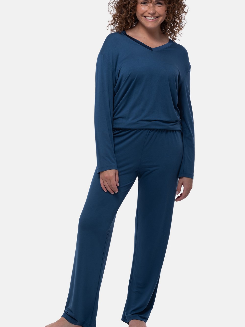 Ammann Schlafanzug Damen blau, 38 Image