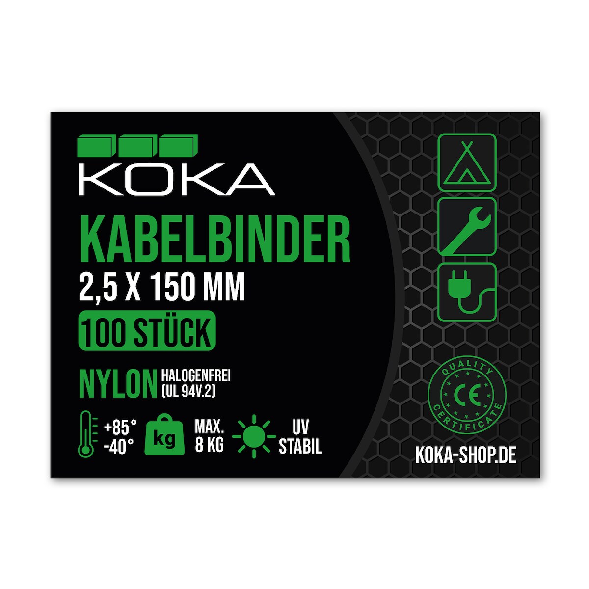 Kabelbinder 2,5 x 150 mm in schwarz Image