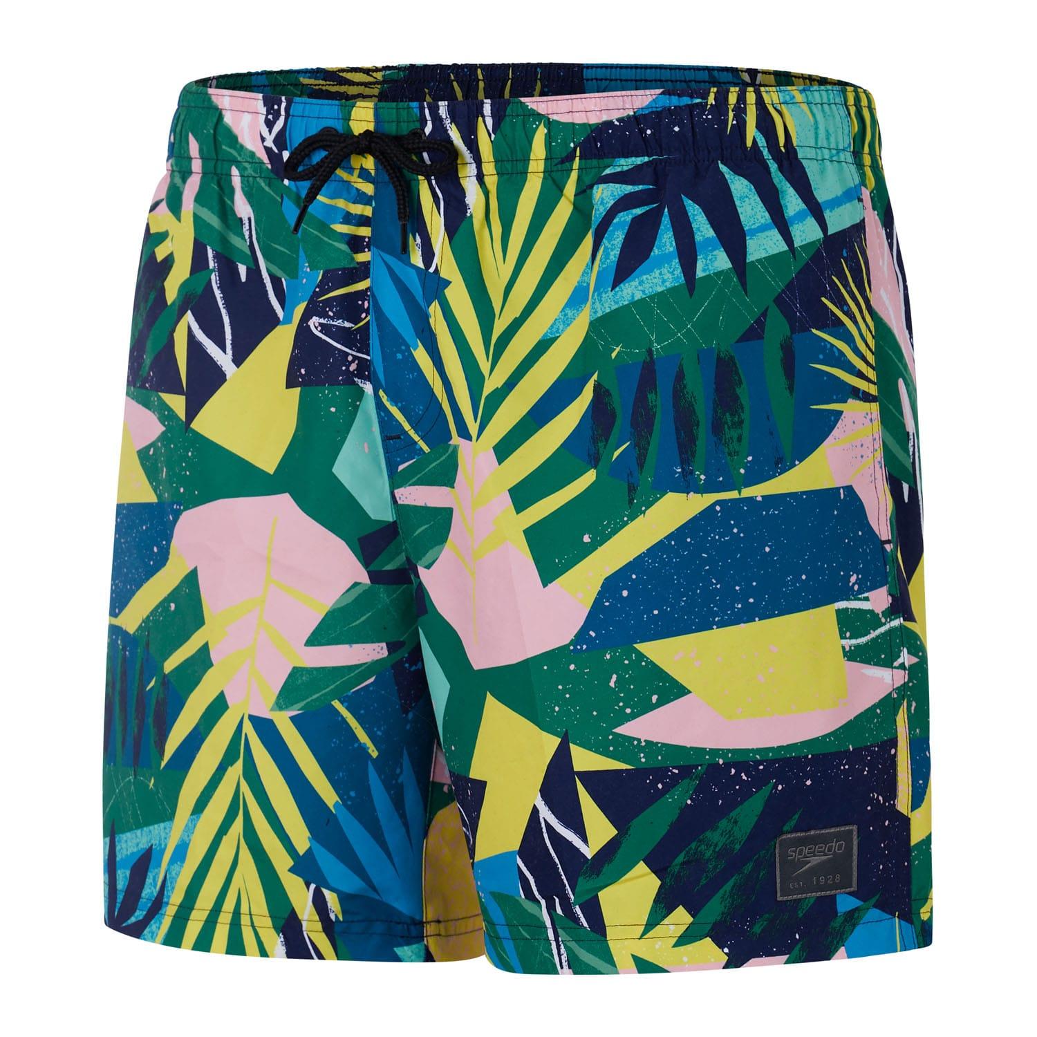 Speedo - "Leisure" Badeshorts für Herren (Gelb/Blau/Grün)