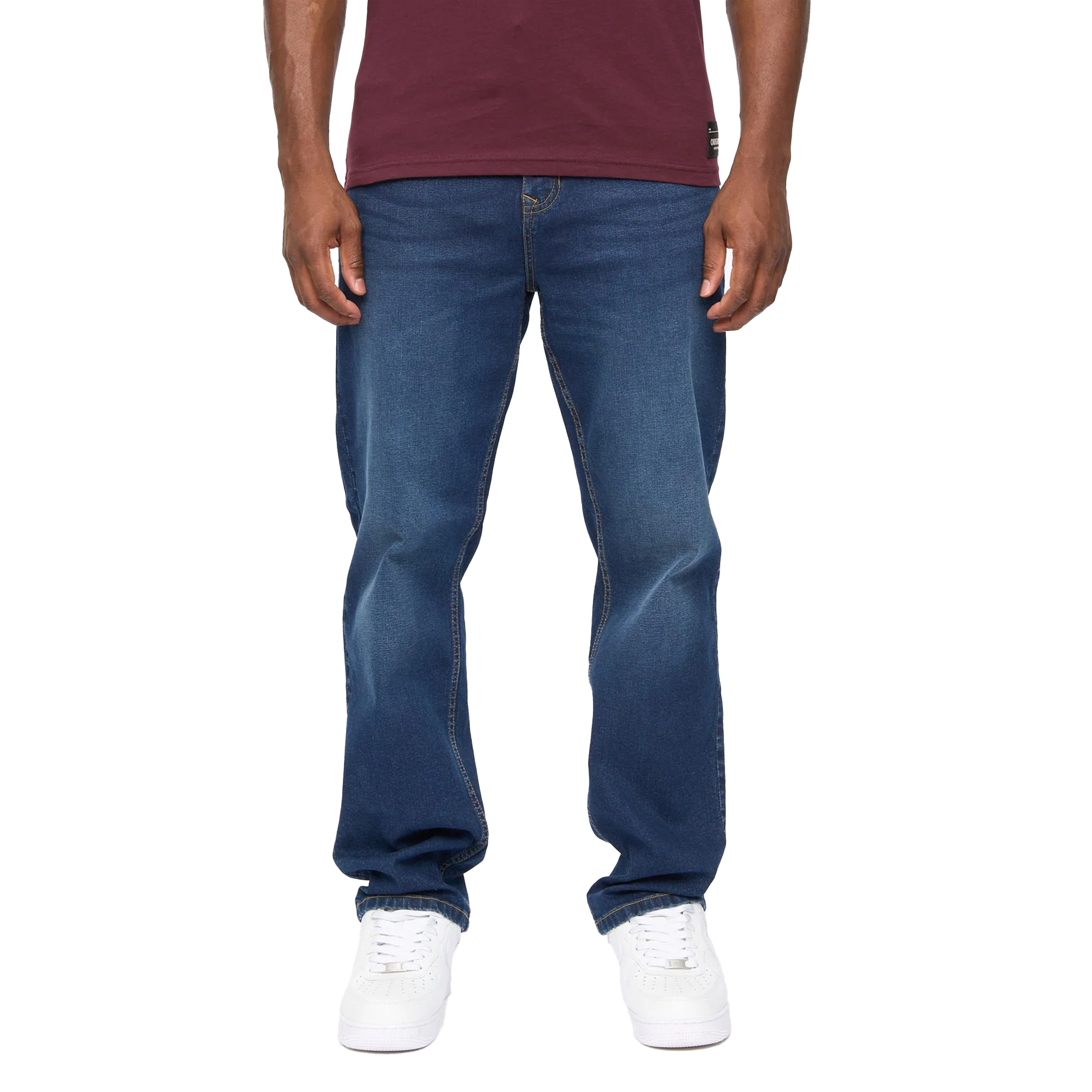 Crosshatch - "Detendu" Jeans für Herren (Dunkle Waschung) Image