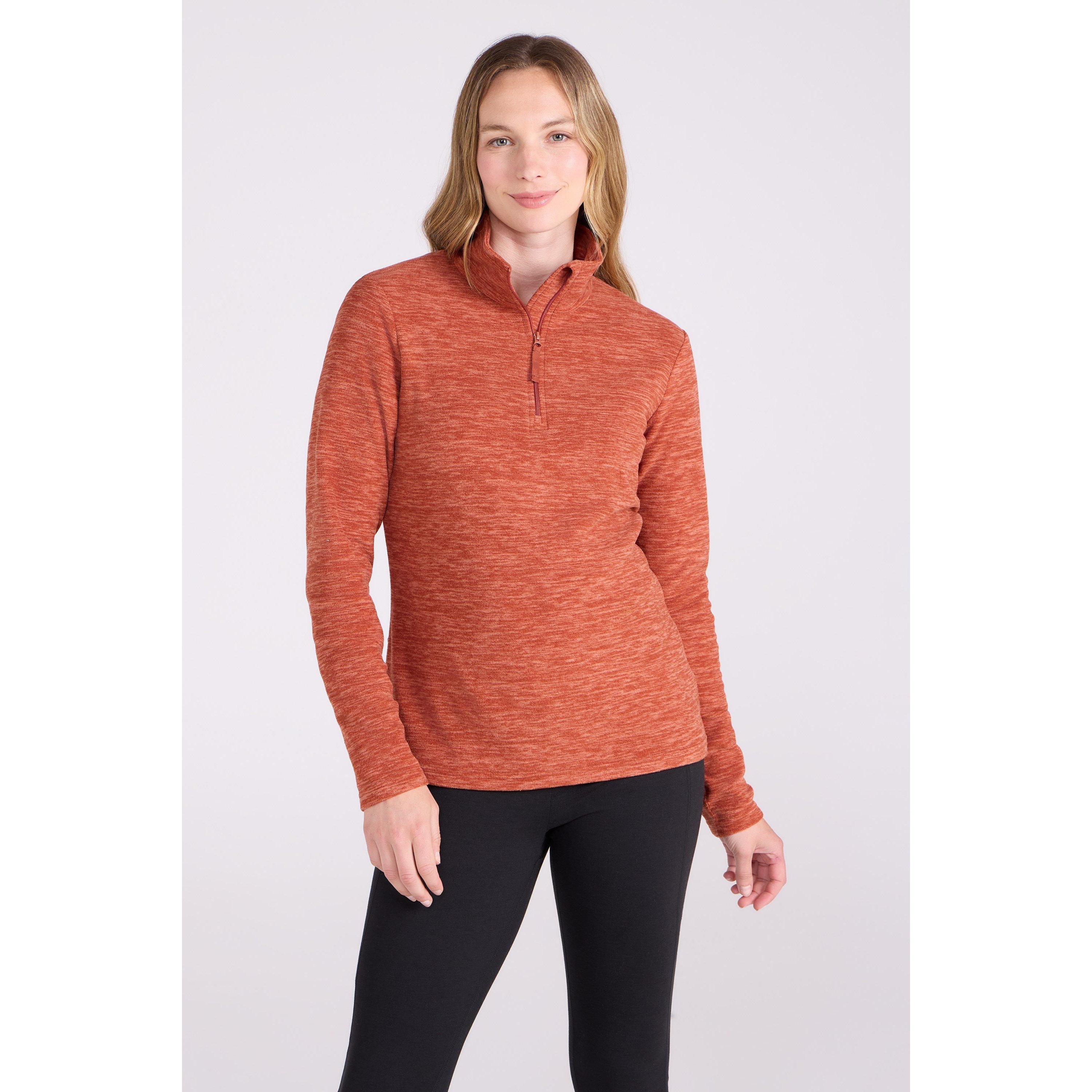 Mountain Warehouse - "Snowdon" Fleece-Oberteil für Damen (Dunkel Orange) Image
