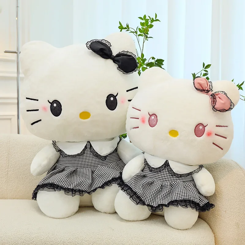 70 cm große Sanrio Hello Kitty niedliche Cartoon-Figuren Plüschtier Raumdekoration Plüschtiere Kissen Kinder Weihnachtsgeschenk