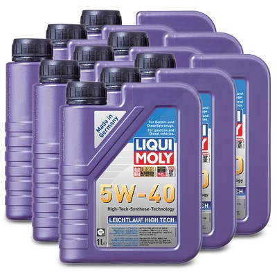 Liqui Moly 9x 1 L Leichtlauf High Tech 5W-40 [Hersteller-Nr. 3863] Image