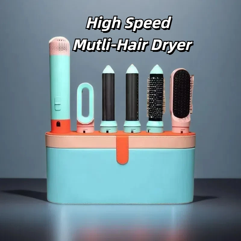 Professioneller 5-in-1-Haarstyler mit elektrischem Lockenstab, Lockenwickler, Trockner, Lockenwickler, Lockenwickler, Glättbürste Image