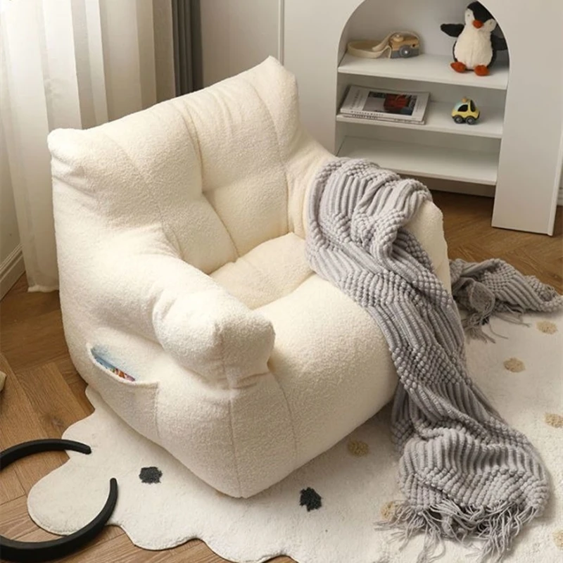 Canapé paresseux de couleur unie, meubles pour enfants, chambre à coucher, fauteuil pour salle de jeux, meubles de chambre à coucher