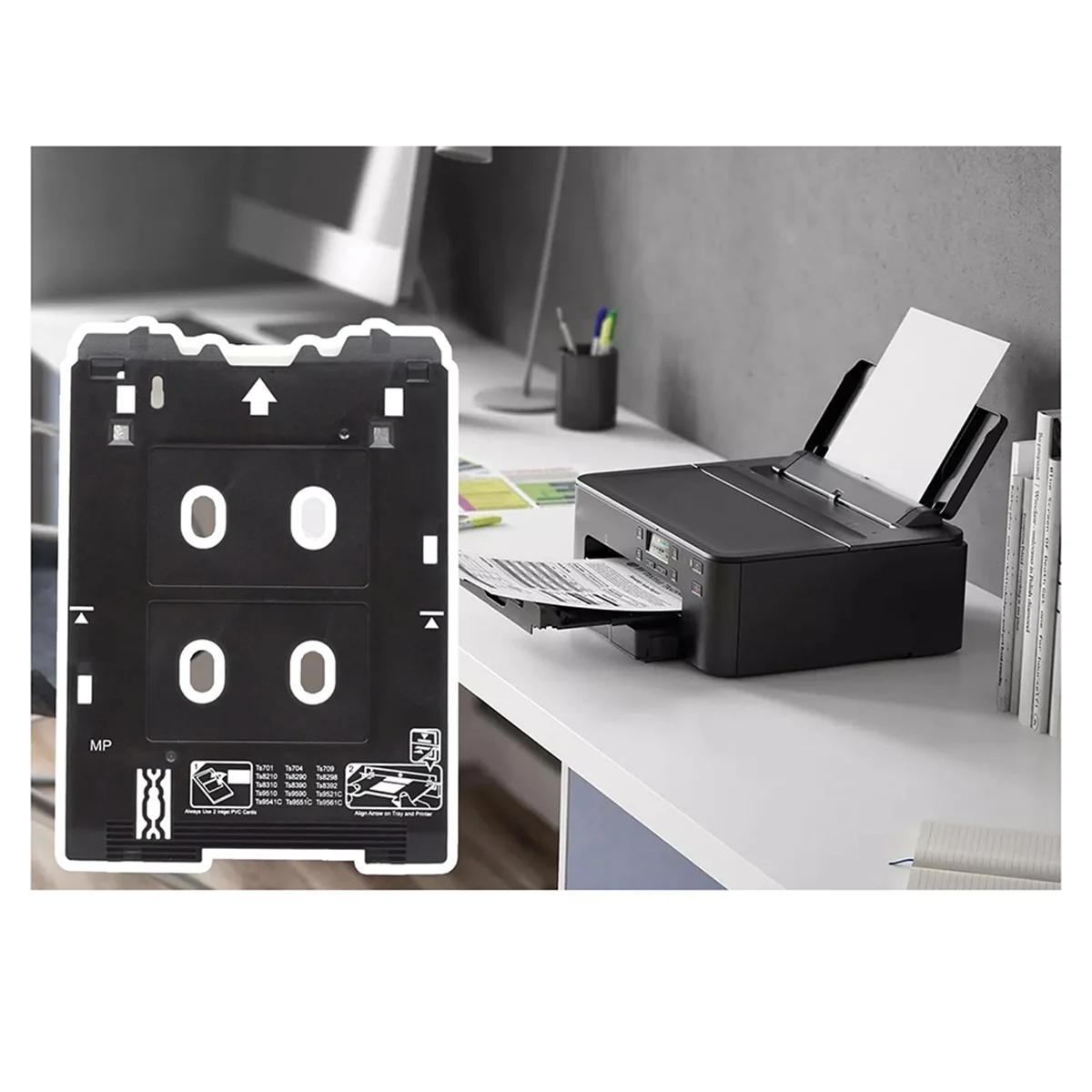 ID Inkjet PVC Kartenfach Inkjet PVC ID Kartenfach Passend für TS701 TS702a TS705 TS709 TS8330 TS82xx TS83xx Serie Drucker Image