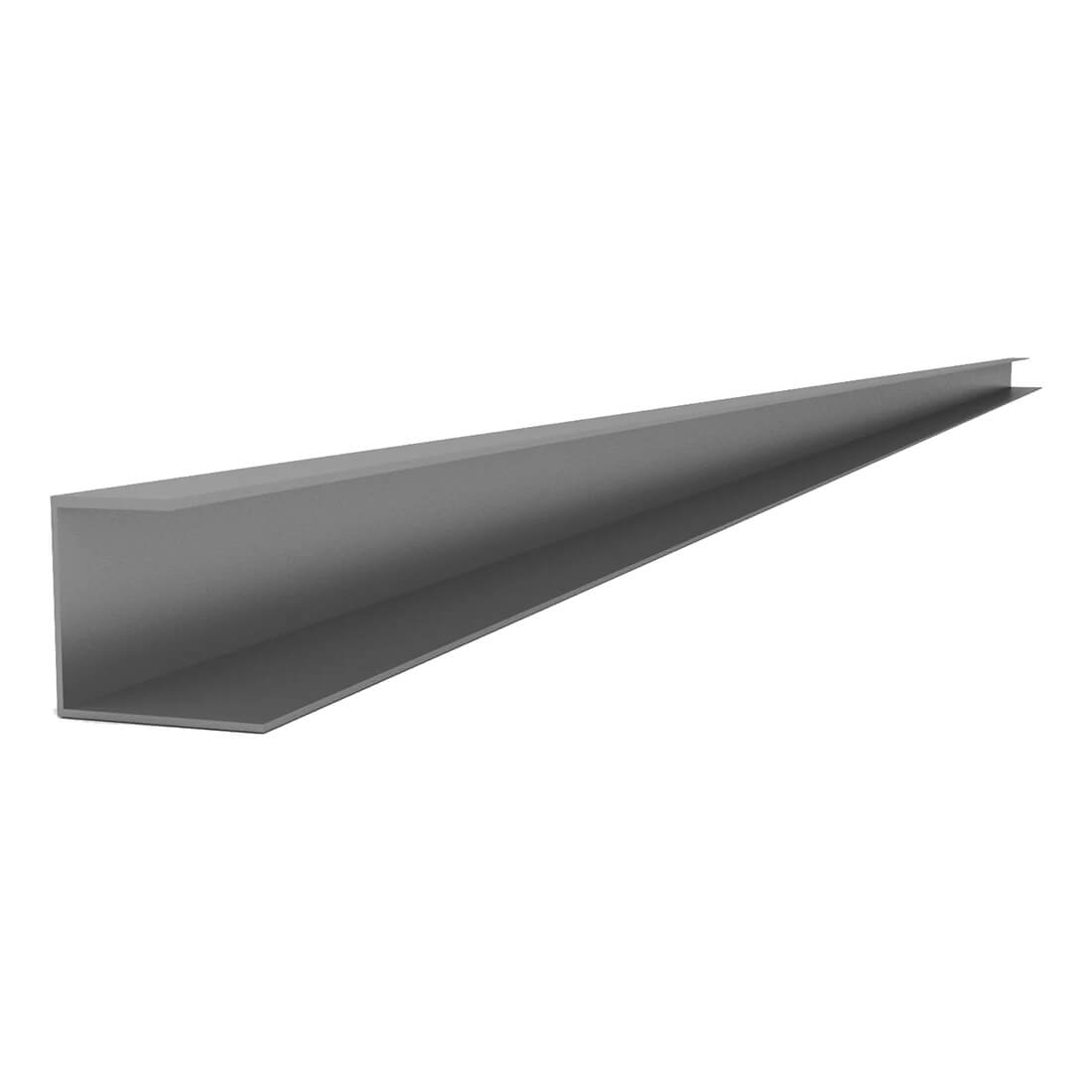 Proslat 96 PVC Slatwall J Trim - Light Gray (4-Pack)