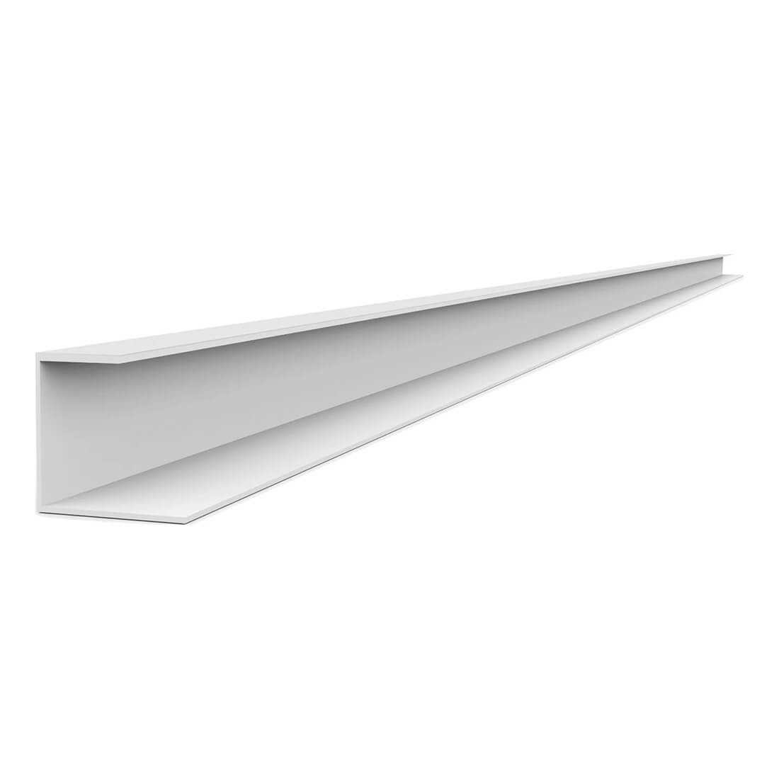 Proslat 96 PVC Slatwall J Trim - White (2-Pack)