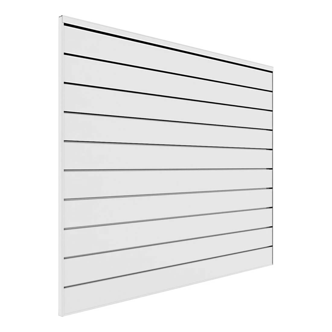 Proslat 4 ft. x 4 ft. PVC Slatwall (White)