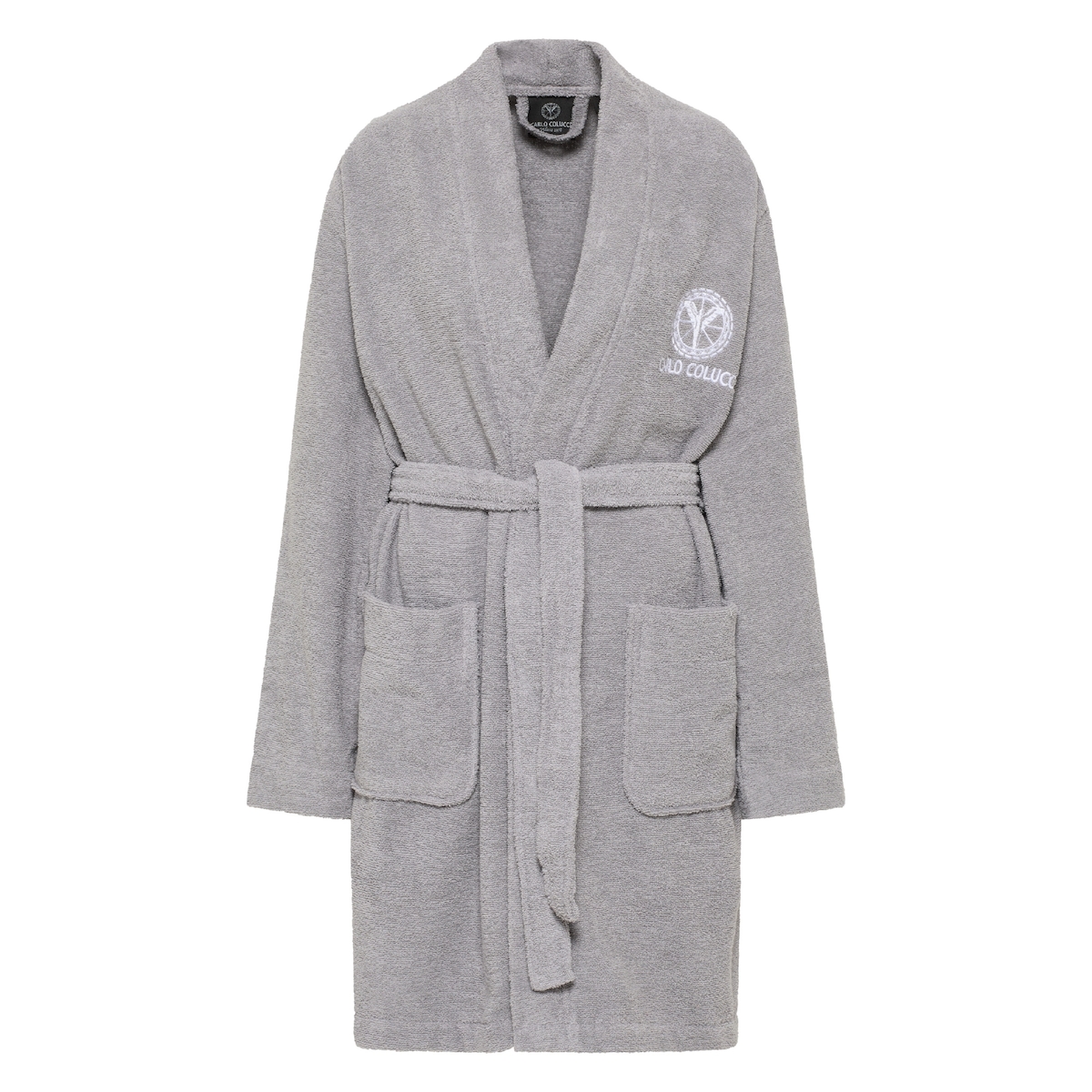 Carlo Colucci Bademantel Vito Damen - XL - Silber Image