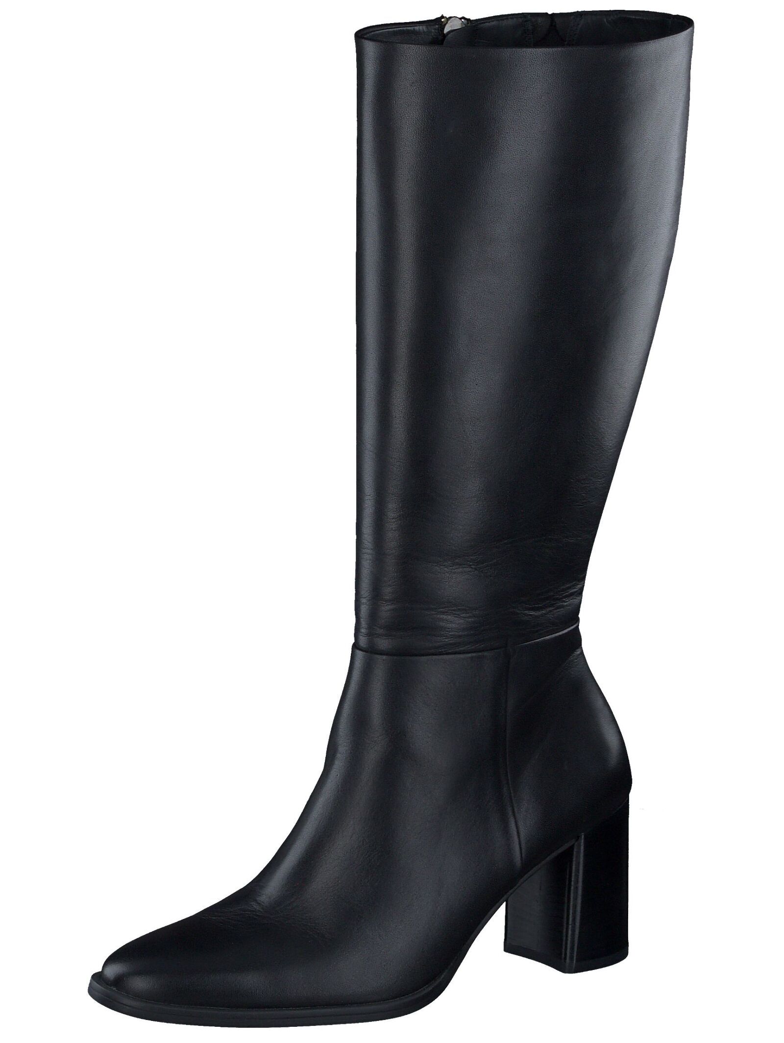 Stiefel PAUL GREEN "Paul Green Stiefel Glattleder", Damen, Gr. 40, schwarz, Glattleder, Schuhe Stiefel