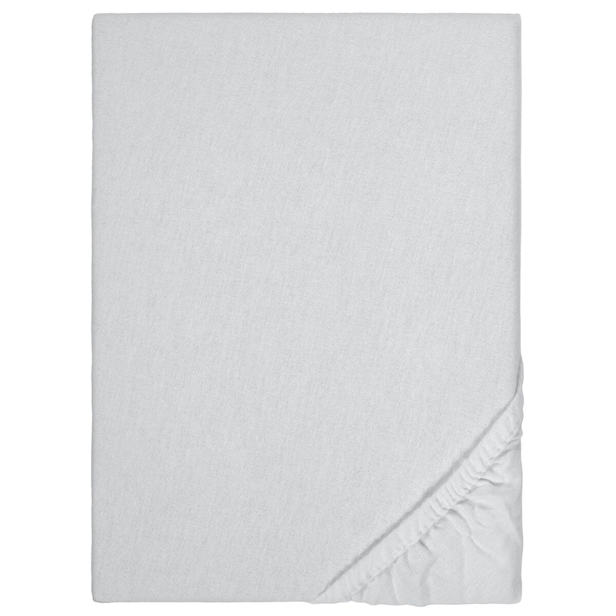 Spannbettlaken Winterflausch silber grau 90 x 190 - 100 x 200 cm Image