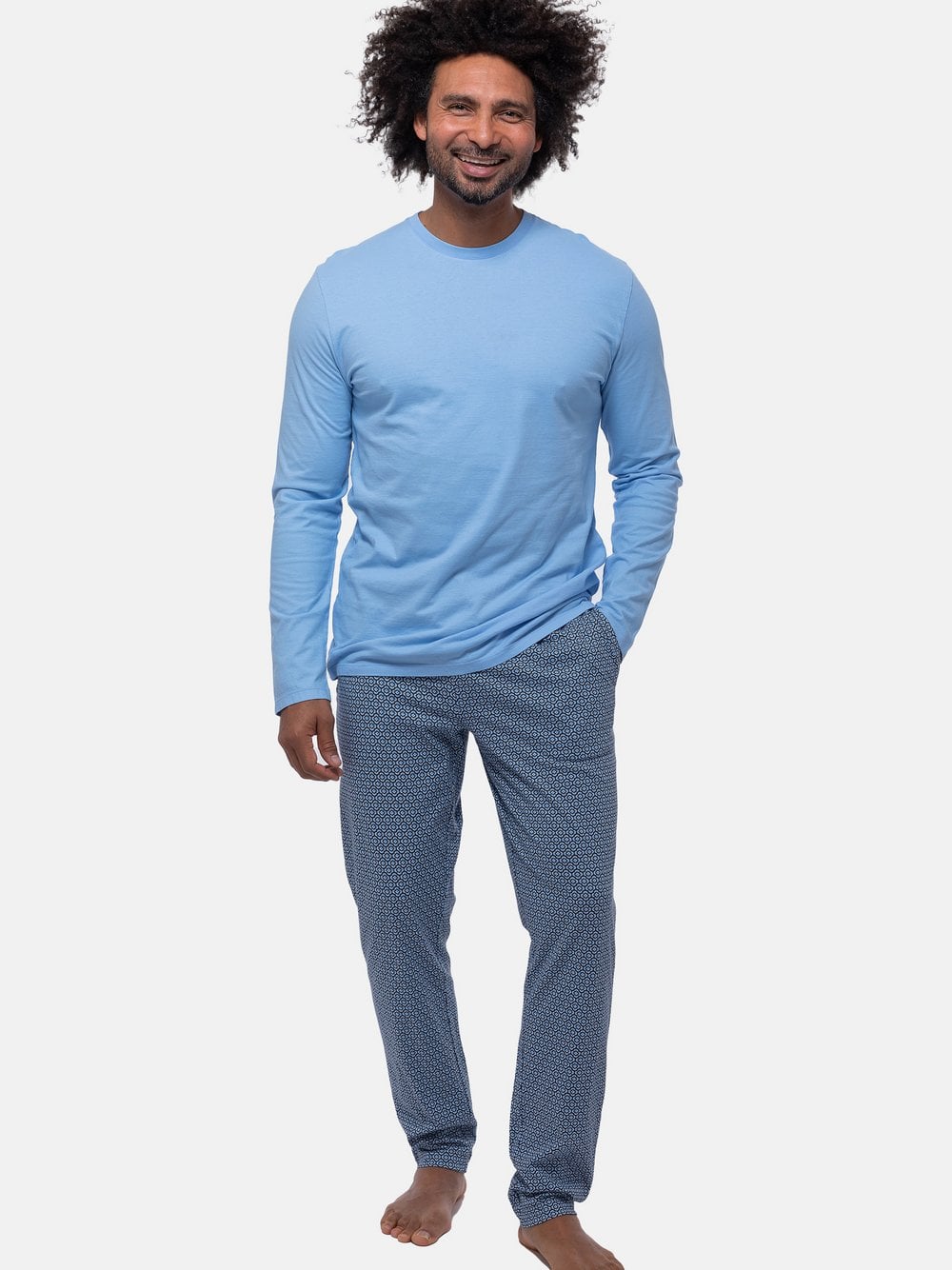 Mey Schlafanzug Herren blau, XL Image