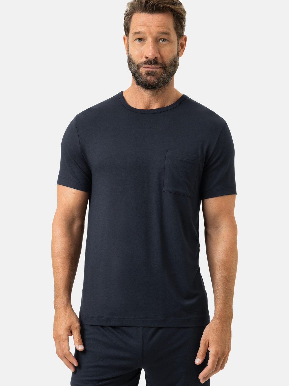 Mey Schlafanzug Oberteil Herren denim, M Image