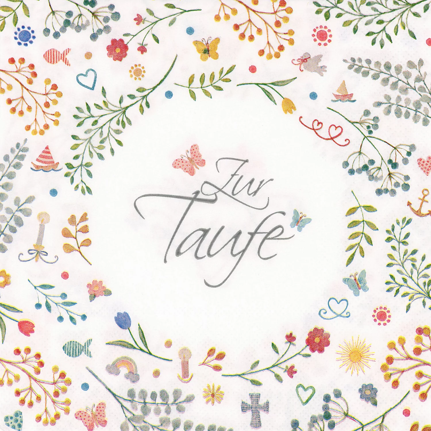 Papierservietten Zur Taufe, 33 x 33 cm, 20 Stück Image