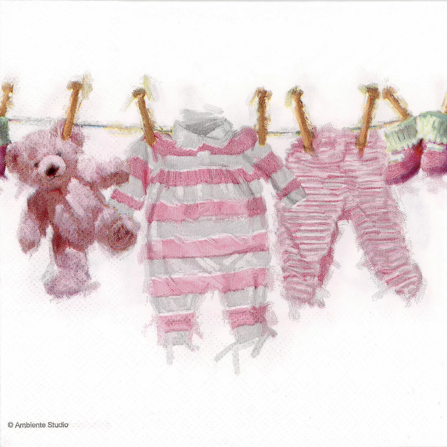 Papierservietten It´s a Girl, 33 x 33 cm, 20 Stück Image