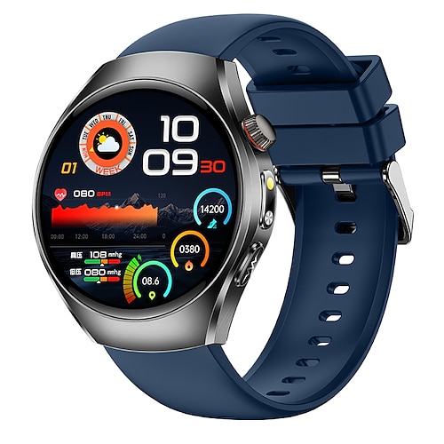 Neue Smart Watch 1,47 Zoll Smartwatch Fitness Laufuhr Bluetooth ECGPPG Temperaturüberwachung Schrittzähler für Android iOS Frauen Männer Freisprechanrufe Wasserdicht Schrittzähler Image