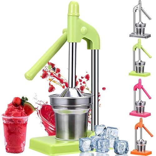 Handpresse aus Gusseisen, manuelle Zitronenpresse aus Edelstahl, robuste Tisch-Zitruspresse für frischen Limonaden- und Orangensaft, leicht zu reinigen, für Haushalt und Küche