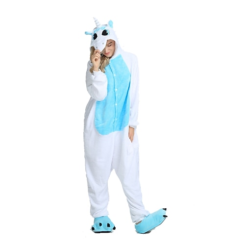 Karnevalskostüm 2026 Tier Einhorn Pony Karneval Kigurumi-Pyjamas Ausgefallene Kostüme Nachtwäsche Warm Lustiges Kostüm Bequem Kinder Erwachsene Unisex Jungen Mädchen Weihnachten Halloween Karneval Image