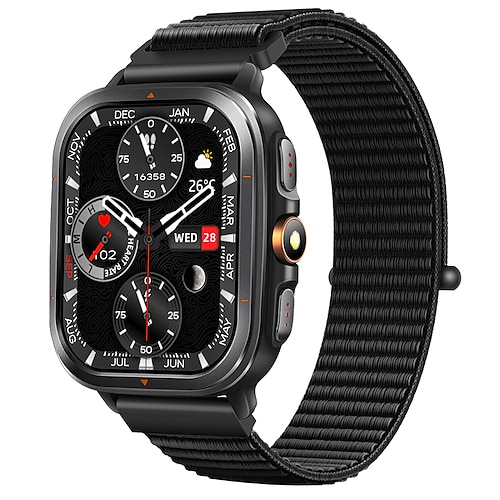 Neue Outdoor-Smartwatch für Herren mit 450-mAh-Akku, GPS, Kompass, Höhenmesser, Barometer, wasserdicht, Bluetooth-Anruffunktion, 2025