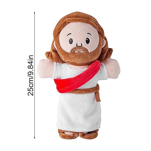 Oster-Kuschelkissen in Form einer Schlafpuppe, weiches Kuscheltier für Kinder, kuscheliges Plüschkissen, ideales Geburtstagsgeschenk und Kinderzimmerdekoration Image