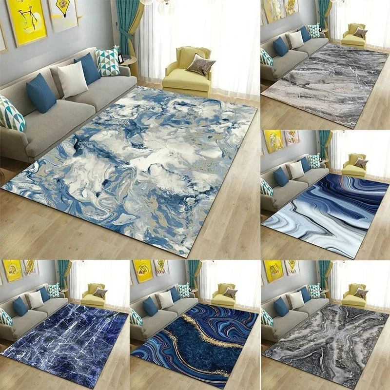 Marble Pattern Large Area Carpet Advanced Feeling Living Room Bedroom Sofa Kitchen Rug Doormat Decoration Non-slip Floor Mat