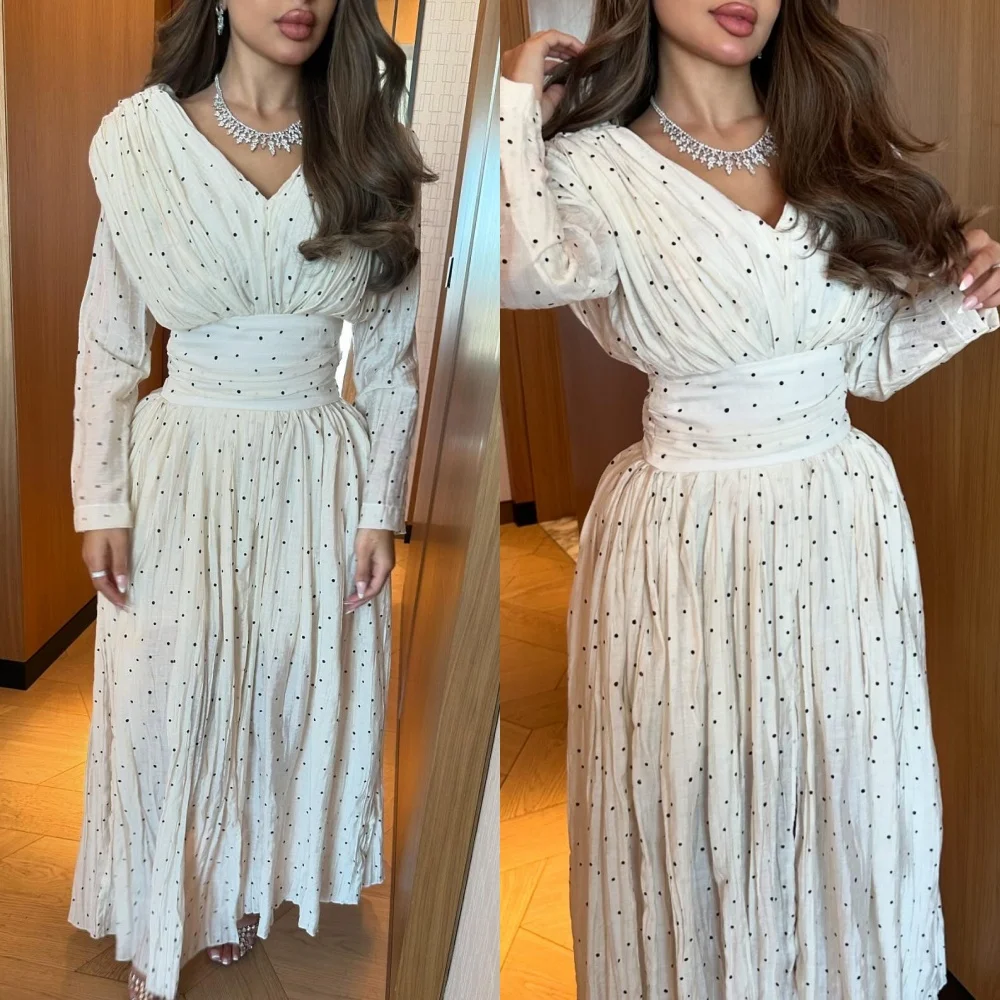 Maßgeschneiderte Größen verfügbar, passende Falten, sexy Schärpe, A-Linie, V-Ausschnitt, Midi-Kleider, maßgeschneiderte Anlasskleider, Größen verfügbar, Mode