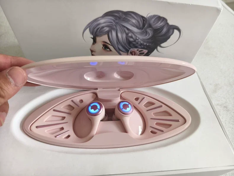 Elf Bluetooth-Kopfhörer, Stereo-Musik-Ohrbügel-Kopfhörer, Geschenke für Handyspiele, kabellose YOWU-Kopfhörer Image