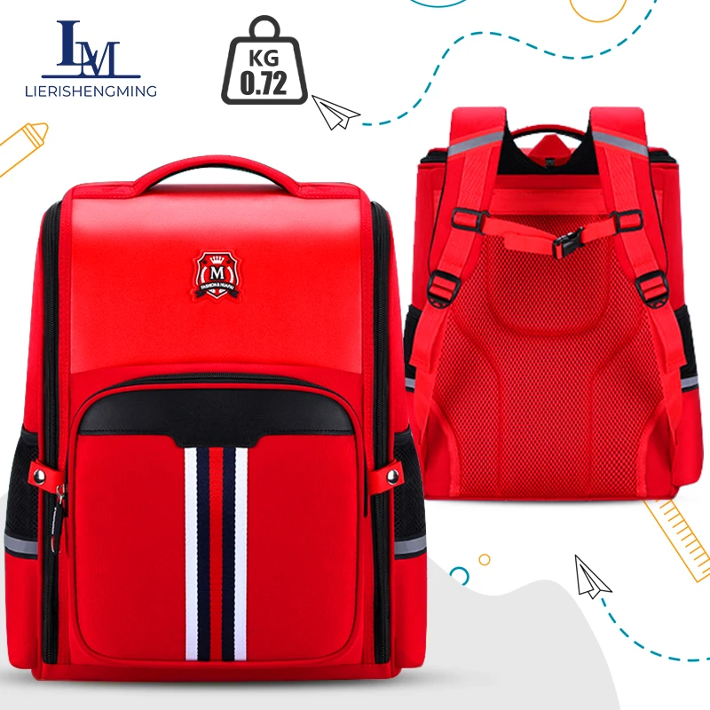 Sacs d'école primaire grande capacité pour enfants, style britannique, ergonomique, école primaire, filles, garçons, SR