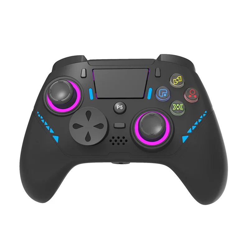 ABAC-Für P5 RGB Controller Für PS5/4/PC Konsole Wired Gamepad W/Turbo Dual Vibrationen Keine verzögerung Instant Connect Gamecontrol A Image