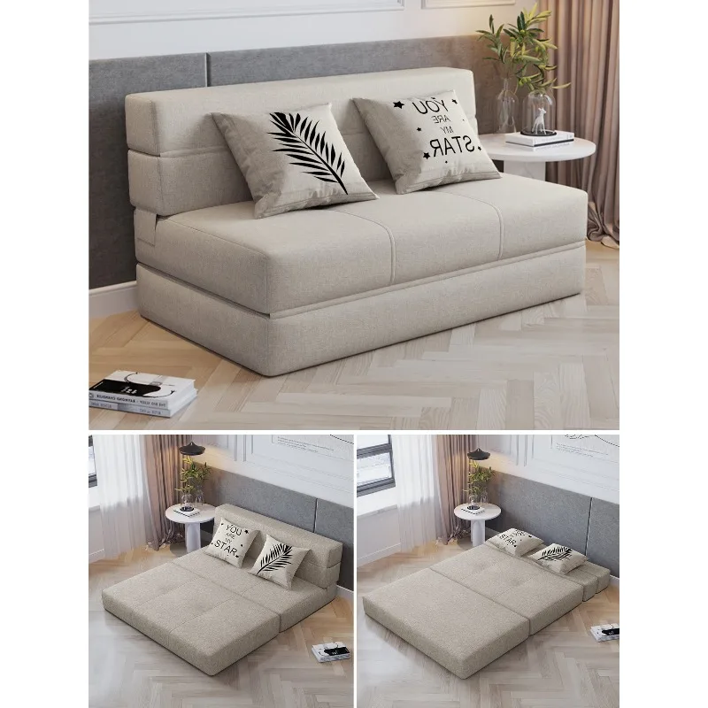 Faltbares Tatami-Schlafsofa, multifunktionales 2-in-1 kleines, platzsparendes Futon-Matratze, tragbares Schwamm-Schlafsofa Image