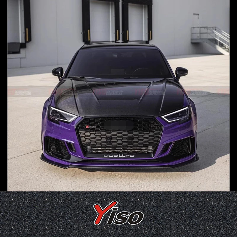 Geeignet für S3 RS3 Kohlefaser. Modifizierte Umkleidungsabdeckung. S3-Modifikation. Revozport-Abdeckung ändern. Motorabdeckung. RS3-Haube Image