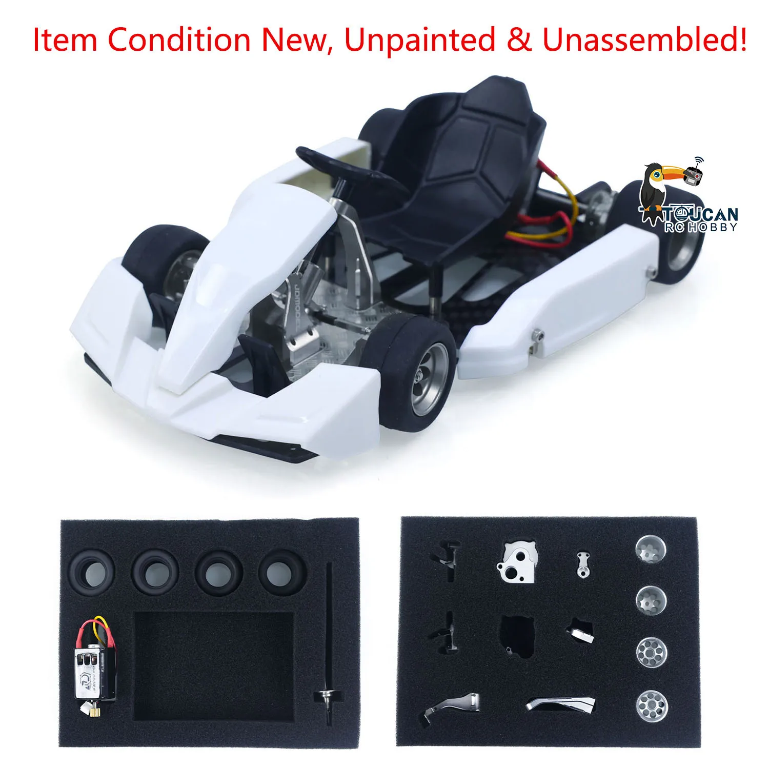 KIT JDM 298A 298B 1/10 4x4 RC Go-Kart Unlimited DIY Modell Fahrzeug Fernbedienung Elektrische Zerlegen Rennwagen Motor Keine Batterie Image