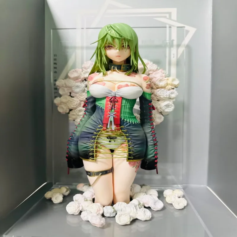 Auf Lager Anime Weiße Rose Rose Mingke Schönheit Mädchen Kniende Position Handheld Fall Modell Ornament Inländischen Peripheriegeräte Geschenk Spielzeug Image